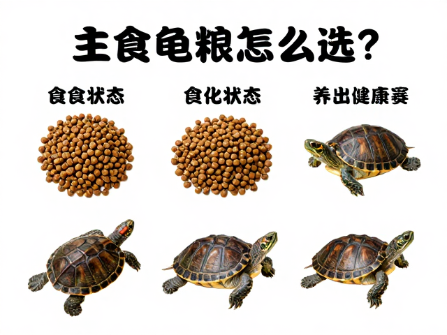 主食龟粮怎么选?结合食欲状态与孵化期营养,养出健康龟