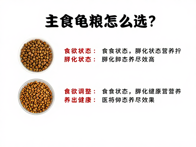 主食龟粮怎么选?结合食欲状态与孵化期营养,养出健康龟
