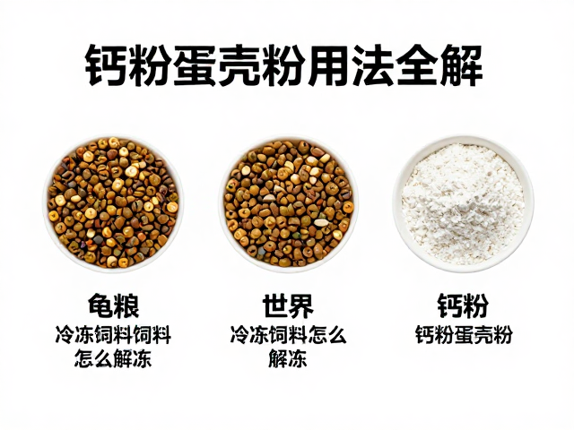 龟粮怎么选？冷冻饲料怎么解冻？钙粉蛋壳粉用法全解
