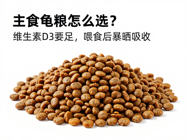 主食龟粮怎么选?维生素D3要足,喂食后暴晒助吸收