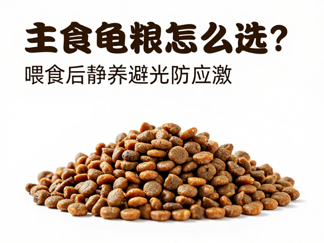 主食龟粮怎么选?喂食后静养避光防应激,新手必看