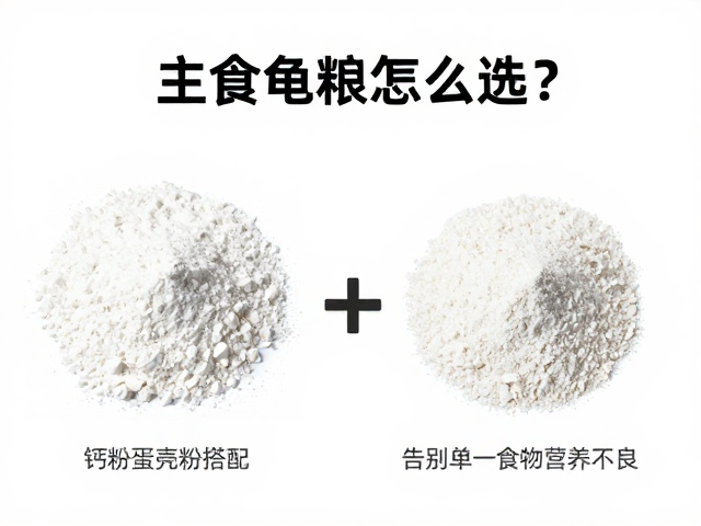 主食龟粮怎么选?钙粉蛋壳粉搭配,告别单一食物营养不良