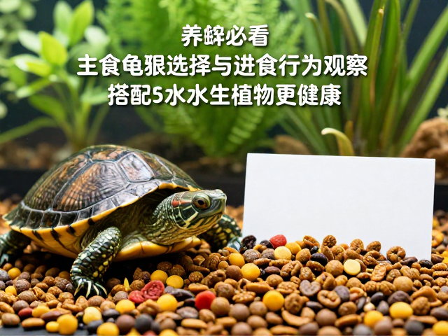 养龟必看，主食龟粮选择与进食行为观察，搭配水生植物更健康