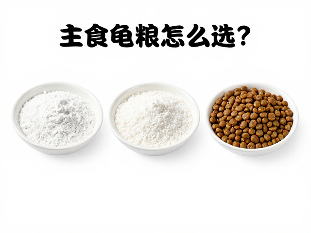 主食龟粮怎么选?钙粉蛋壳粉搭配,告别单一食物营养不良