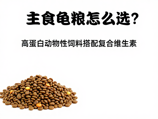 主食龟粮怎么选?高蛋白动物性饲料搭配复合维生素