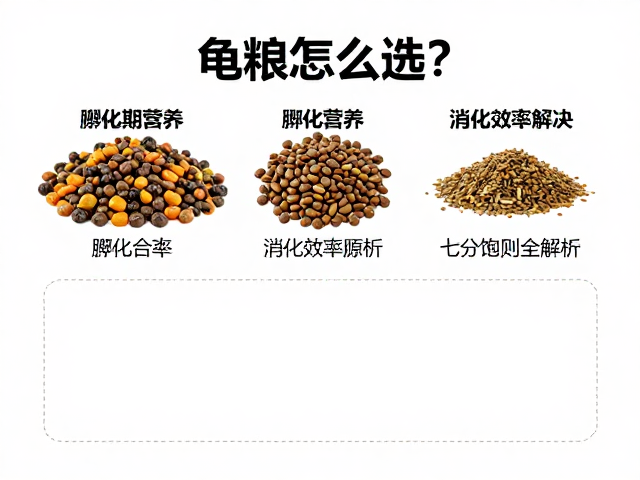 龟粮怎么选?孵化期营养与七分饱原则全解析