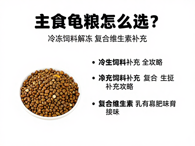 主食龟粮怎么选?冷冻饲料解冻与复合维生素补充全攻略