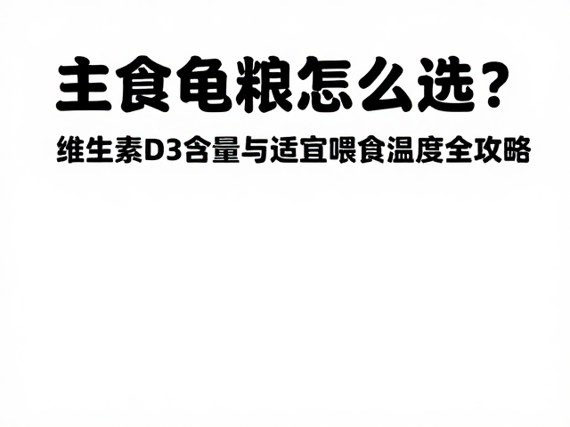 主食龟粮怎么选?维生素D3含量与适宜喂食温度全攻略