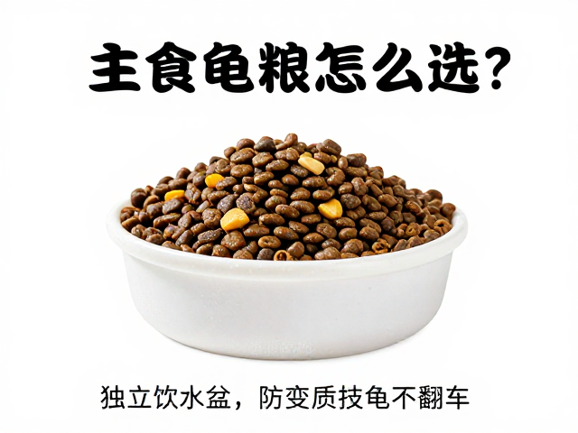 主食龟粮怎么选?独立饮水盆,防变质技巧,养龟不翻车