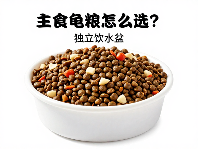主食龟粮怎么选?独立饮水盆,防变质技巧,养龟不翻车