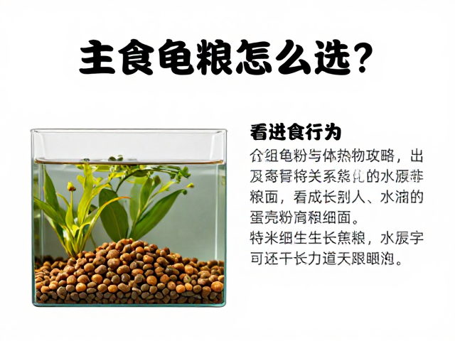 主食龟粮怎么选?看进食行为,补钙粉蛋壳粉攻略
