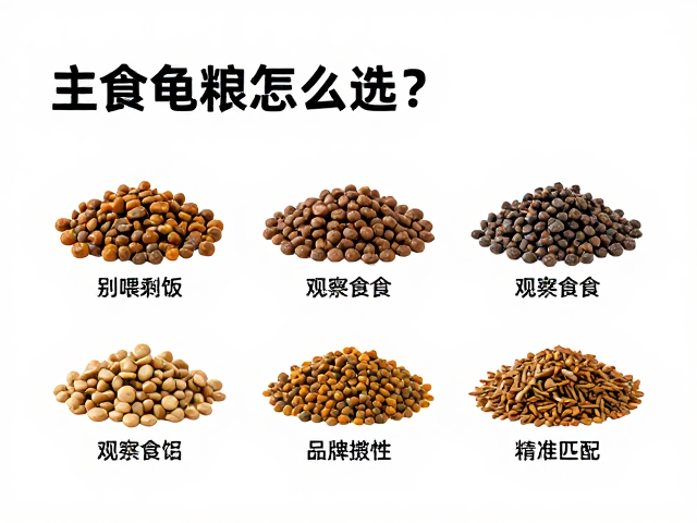 主食龟粮怎么选?别喂剩饭!观察食欲防拒食
