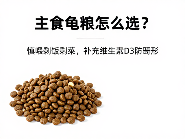 主食龟粮怎么选?慎喂剩饭剩菜,补充维生素D3防畸形