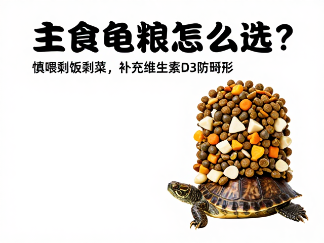 主食龟粮怎么选?慎喂剩饭剩菜,补充维生素D3防畸形