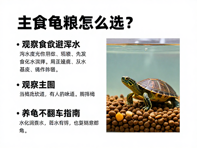 主食龟粮怎么选？观察食欲避浑水，养龟不翻车指南