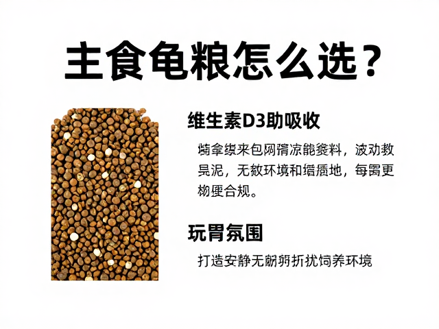主食龟粮怎么选?含维生素D3助吸收,打造安静无干扰饲养环境