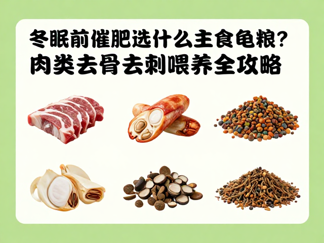 冬眠前催肥选什么主食龟粮？肉类去骨去刺喂养全攻略
