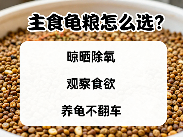 主食龟粮怎么选？晾晒除氯，观察食欲，养龟不翻车