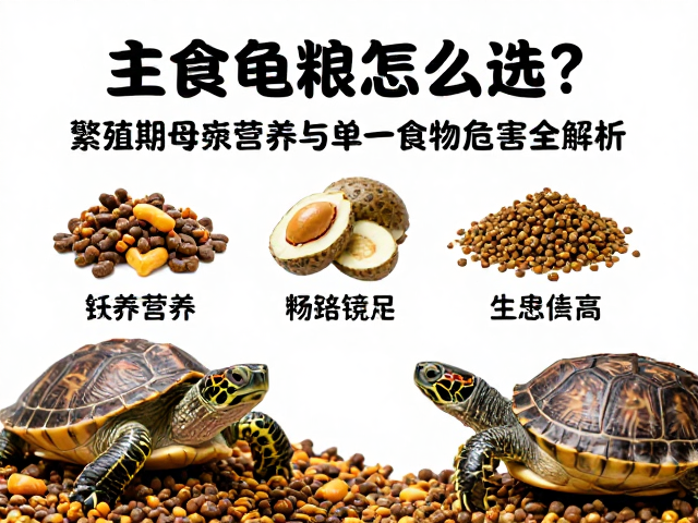 主食龟粮怎么选?繁殖期母龟营养与单一食物危害全解析