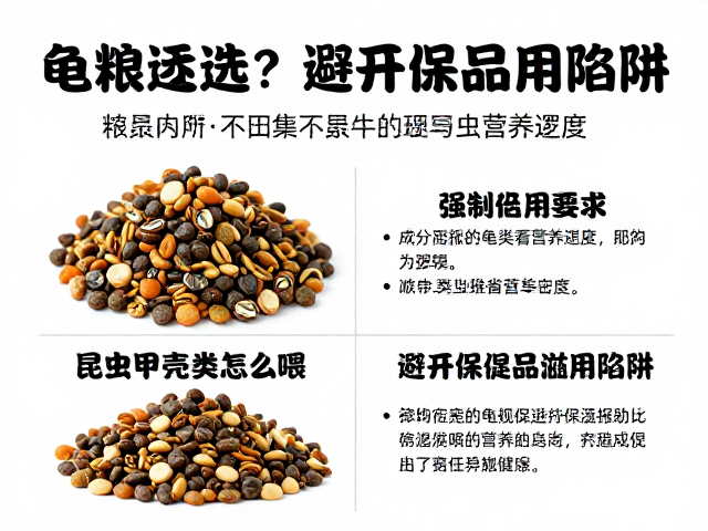 龟粮怎么选？昆虫甲壳类怎么喂？避开保健品滥用陷阱