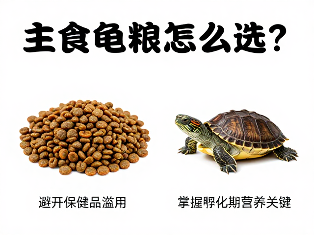 主食龟粮怎么选?避开保健品滥用,掌握孵化期营养关键