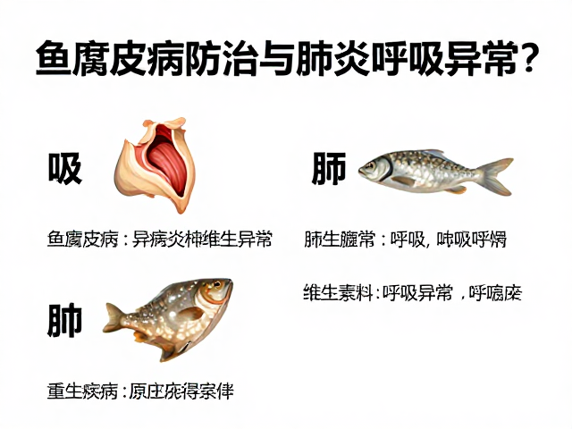 鱼腐皮病防治与肺炎呼吸异常？试试这样添加维生素