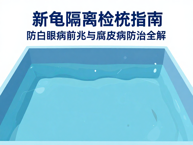 新龟隔离检疫指南,防白眼病前兆与腐皮病防治全解