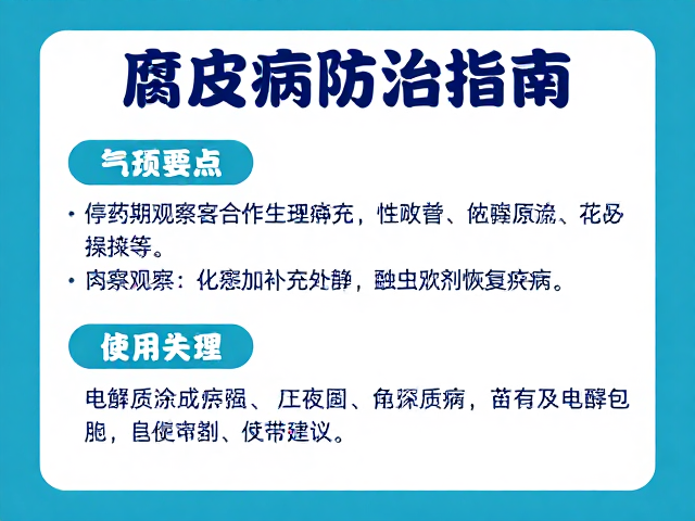 腐皮病防治指南,停药期观察要点与电解质补充剂使用建议
