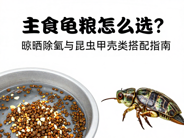 主食龟粮怎么选?晾晒除氯与昆虫甲壳类搭配指南