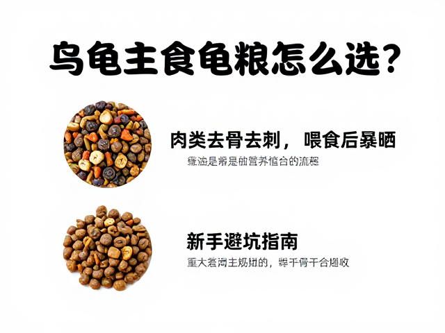 乌龟主食龟粮怎么选？肉类去骨去刺，喂食后暴晒，新手避坑指南