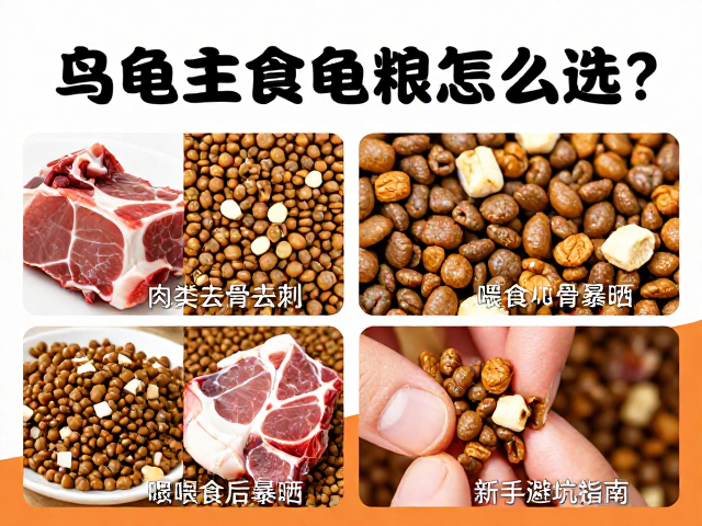 乌龟主食龟粮怎么选?肉类去骨去刺,喂食后暴晒,新手避坑指南