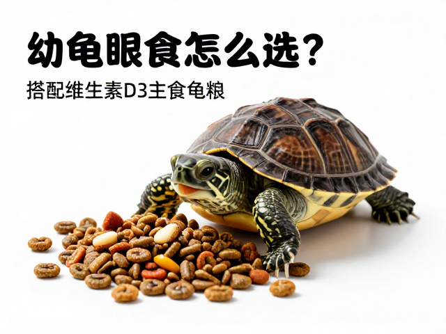 幼龟开口食怎么选?搭配维生素D3主食龟粮,促钙吸收防畸形