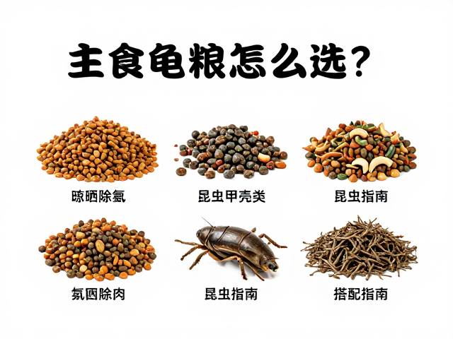 主食龟粮怎么选?晾晒除氯与昆虫甲壳类搭配指南