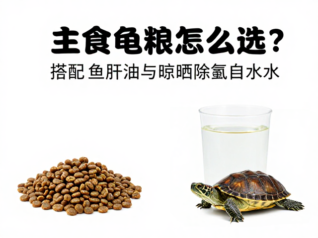 主食龟粮怎么选？搭配鱼肝油与晾晒除氯自来水，养出健康龟