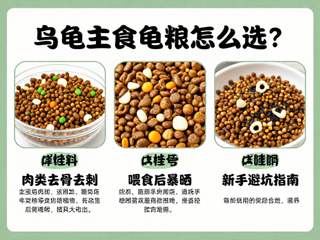 乌龟主食龟粮怎么选?肉类去骨去刺,喂食后暴晒,新手避坑指南