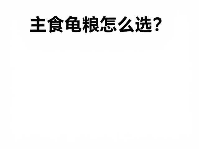 主食龟粮怎么选?避开剩饭剩菜,防止水体浑浊