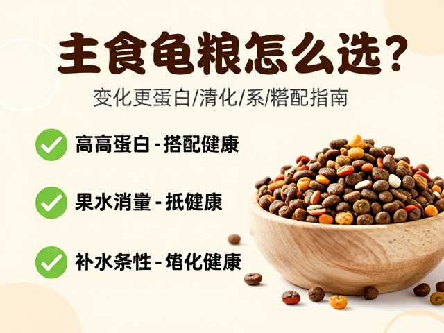 主食龟粮怎么选？高蛋白，复合维生素搭配指南，龟龟更健康