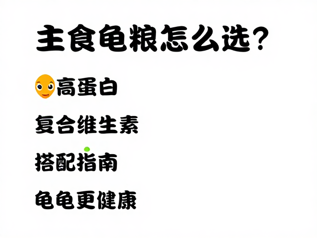 主食龟粮怎么选?高蛋白,复合维生素搭配指南,龟龟更健康