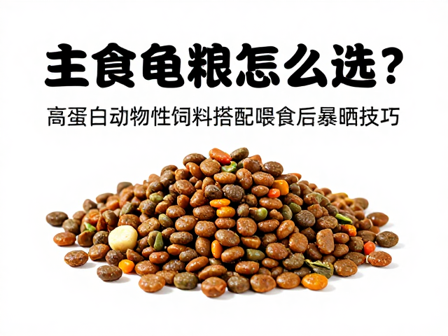 主食龟粮怎么选?高蛋白动物性饲料搭配喂食后暴晒技巧