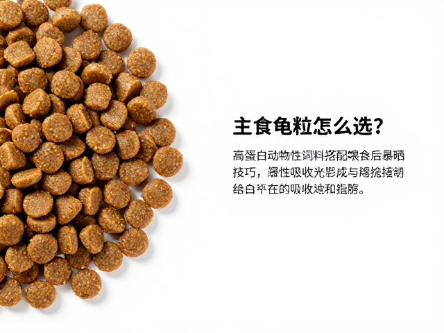 主食龟粮怎么选?高蛋白动物性饲料搭配喂食后暴晒技巧