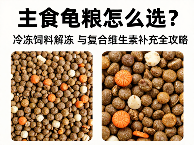 主食龟粮怎么选?冷冻饲料解冻与复合维生素补充全攻略