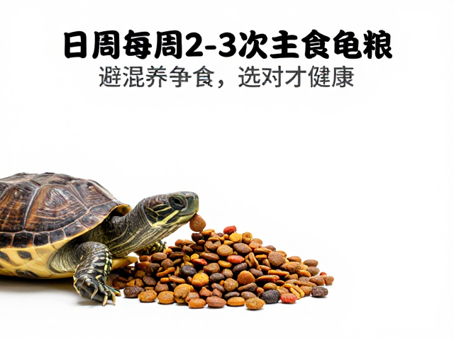 成龟每周喂2-3次主食龟粮,避混养争食,选对才健康