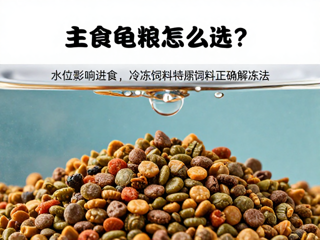 主食龟粮怎么选?水位影响进食,冷冻饲料正确解冻法