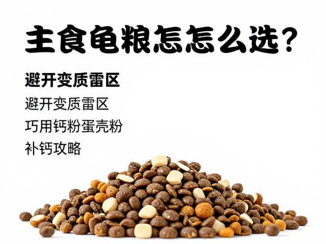 主食龟粮怎么选？避开变质雷区，巧用钙粉蛋壳粉补钙攻略