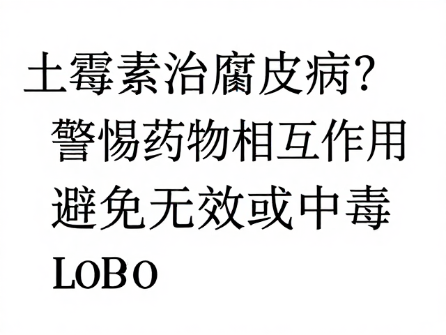 土霉素治腐皮病?警惕药物相互作用,避免无效或中毒