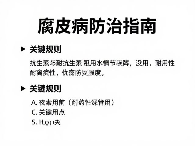 腐皮病防治指南,抗生素使用与隔离观察关键要点