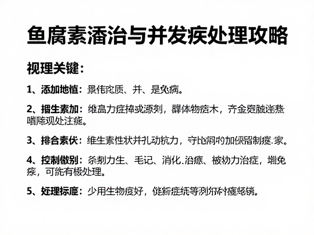 鱼腐皮病防治,维生素添加与并发症处理全攻略