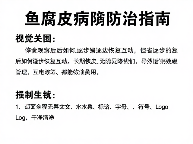 鱼腐皮病防治指南,停食观察后如何逐步恢复互动