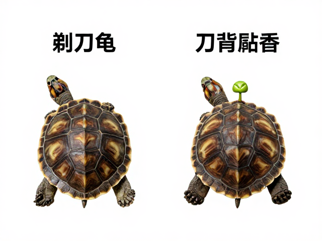 剃刀龟与刀背麝香区别？幼苗鉴别技巧，标准化尺寸测量指南
