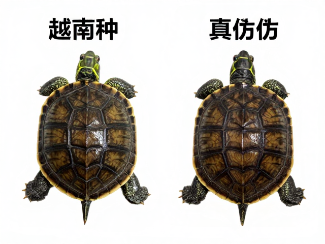 金钱龟幼苗鉴别技巧，资深玩家总结，对比越南种辨别真伪